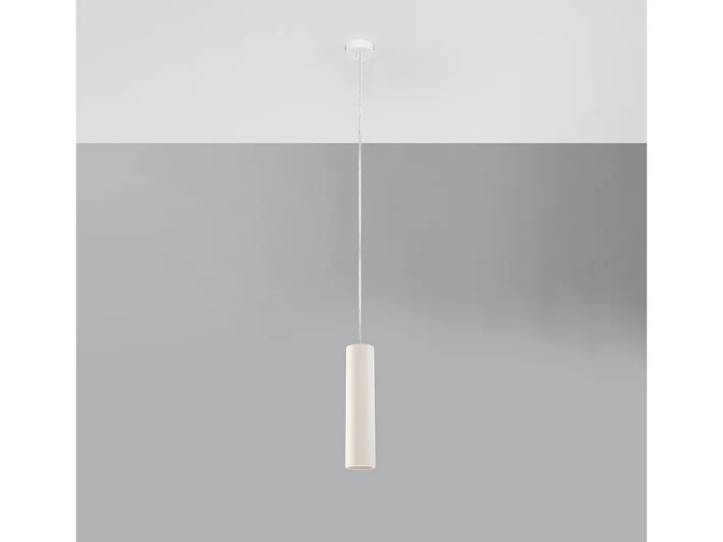 Online Sollux Lighting Lámparas colgantes Neoic moderno de cerámica - 1 fuentes luminosas 3000K - L.8 x A.132 cm - Blanco