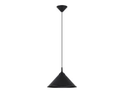 Sollux Lighting Lámpara Suspendida-Lámparas colgantes Paloa escandinavo de acero - 1 fuentes luminosas 3000K - L.30 x A.76 cm - Negro