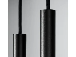 Sale Sollux Lighting Lámparas Colgantes Pastelo Moderno De Acero - 2 Fuentes Luminosas - L.15 X A.118 Cm - Negro