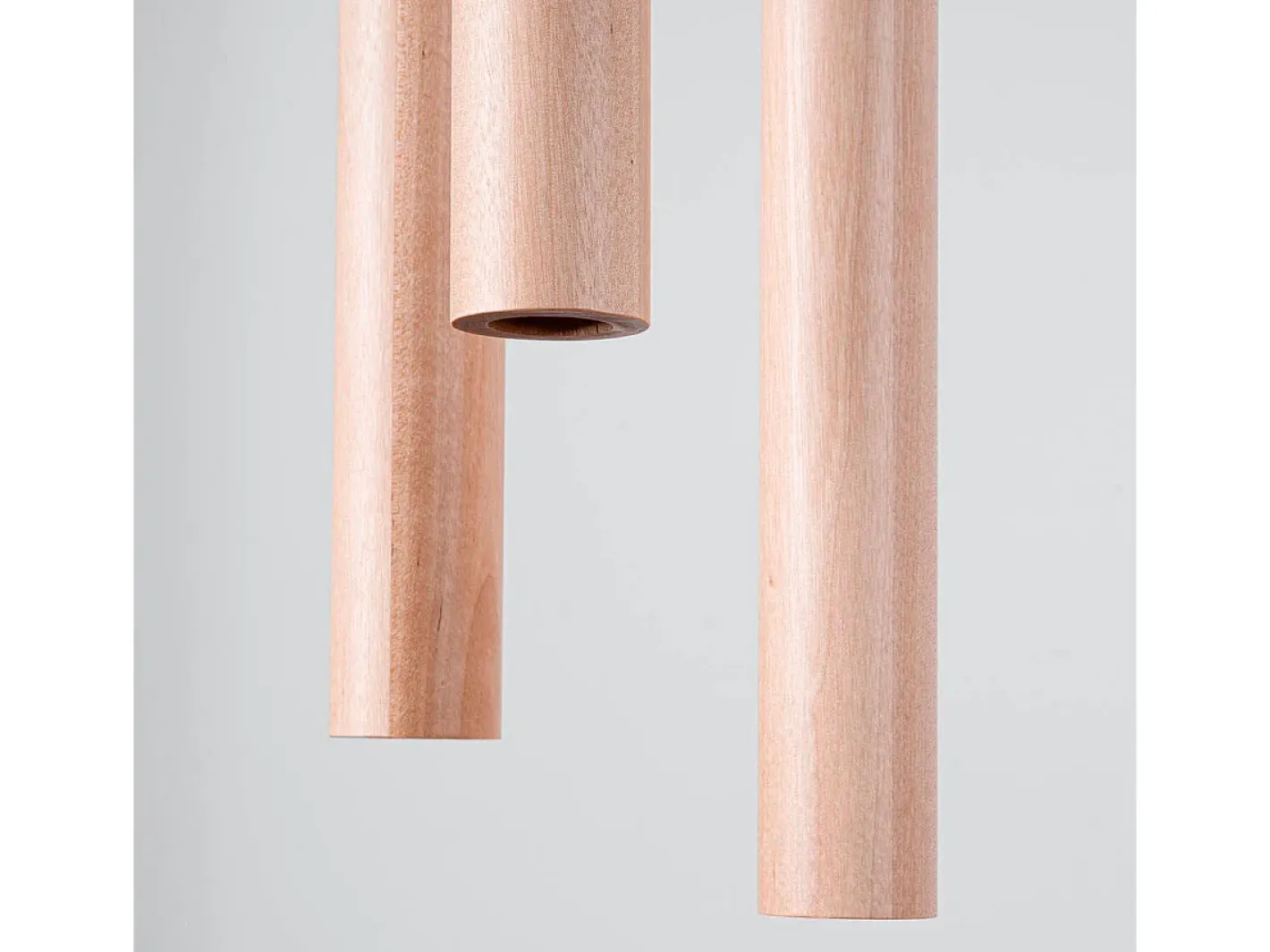 Hot Sollux Lighting Lámparas Colgantes Pastelo Moderno De Acero/Madera - 3 Fuentes Luminosas - L.19,5 X A.115 Cm - Madera Color natural claro