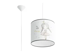 Sollux Lighting Lámparas colgantes Prinesa moderno de CLORURO DE POLIVINILO - 1 fuentes luminosas 4000K - L.30 x A.95 cm - Multicolor Clearance