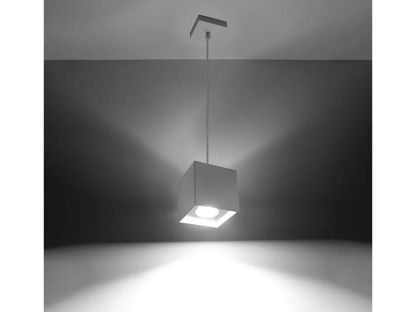 Clearance Sollux Lighting Lámparas Colgantes Quad Moderno De Aluminio - 1 Fuentes Luminosas - L.10 X A.110 Cm - Blanco