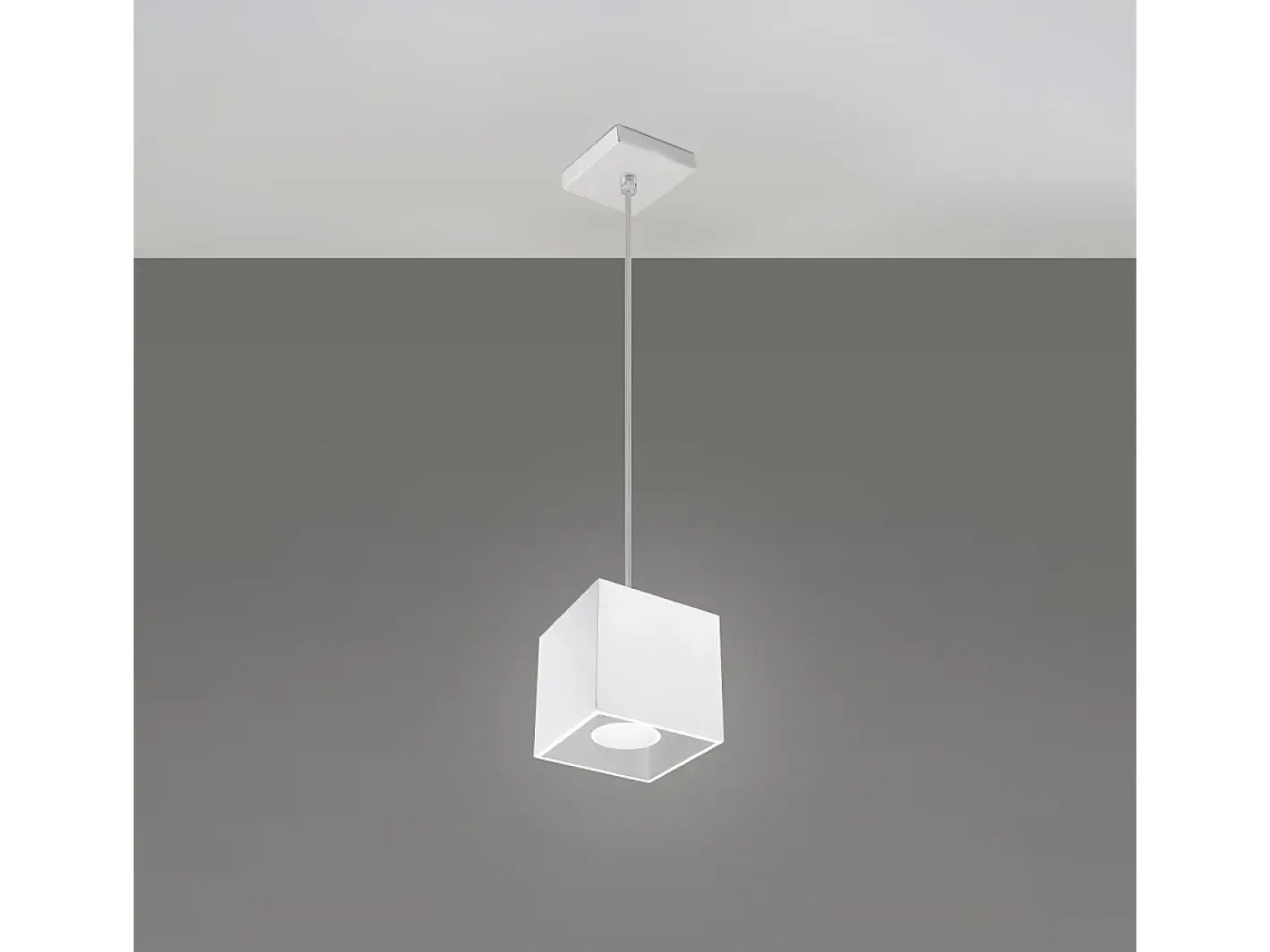 Clearance Sollux Lighting Lámparas Colgantes Quad Moderno De Aluminio - 1 Fuentes Luminosas - L.10 X A.110 Cm - Blanco