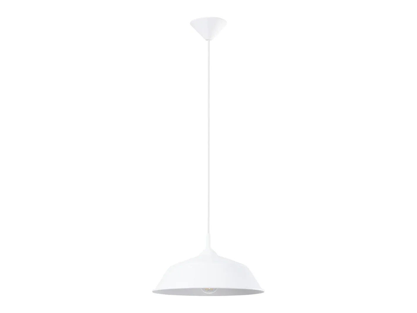 Sollux Lighting Lámparas colgantes Quarix escandinavo de acero - 1 fuentes luminosas 4000K - L.34 x A.74 cm - Blanco Outlet