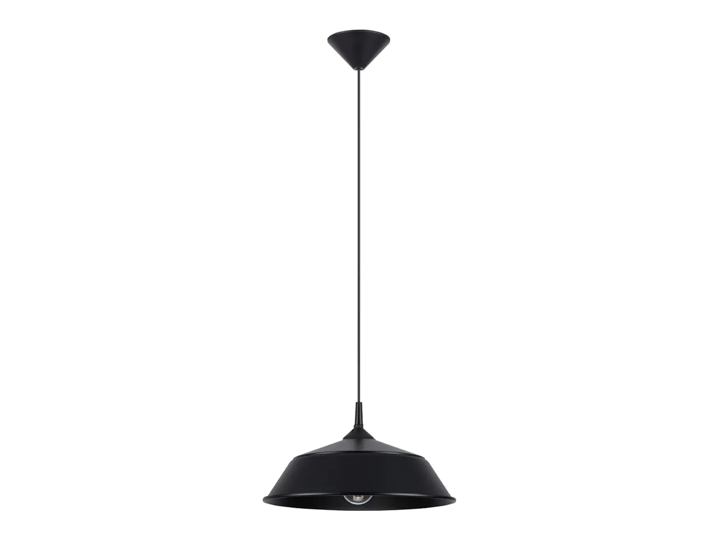 Sollux Lighting Lámparas colgantes Quarix escandinavo de acero - 1 fuentes luminosas 4000K - L.34 x A.74 cm - Negro Outlet