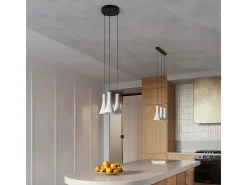 Sollux Lighting Lámparas Colgantes Rea Moderno De Concreto - 3 Fuentes Luminosas - L.27 X A.115 Cm - Gris Outlet