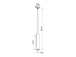 Discount Sollux Lighting Lámparas colgantes Silno escandinavo de madera - 1 fuentes luminosas 4000K - L.8 x A.105 cm - madera natural Color natural claro