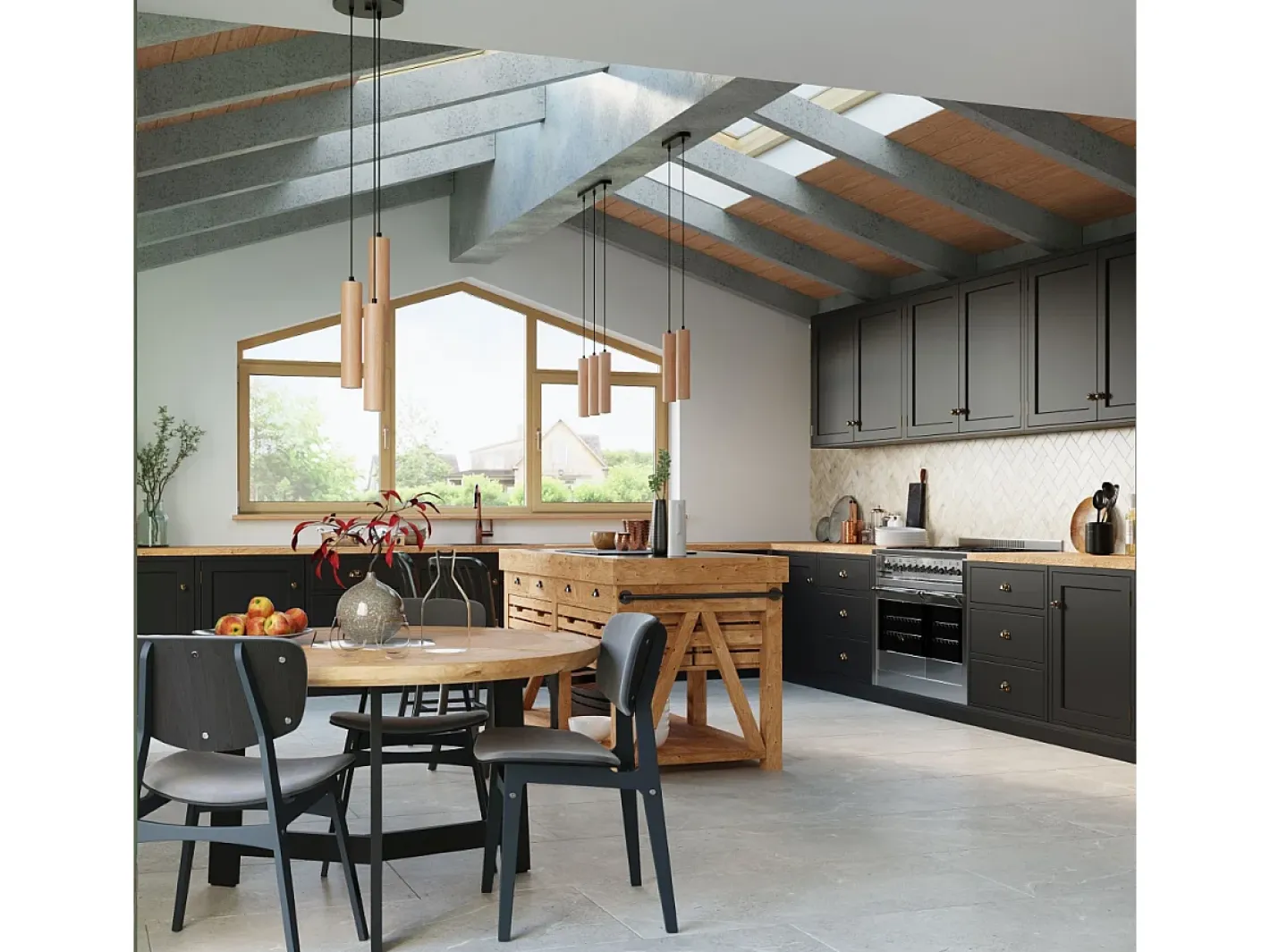 Clearance Sollux Lighting Lámparas colgantes Silno escandinavo de madera - 3 fuentes luminosas 3000K - L.45 x A.90 cm - madera natural Color natural claro