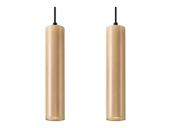Sollux Lighting Lámparas colgantes Silno escandinavo de madera - 2 fuentes luminosas 3000K - L.30 x A.90 cm - madera natural Color natural claro Discount