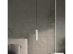 Sollux Lighting Lámpara Suspendida-Lámparas colgantes Solvix industrial de concreto - 3 fuentes luminosas 3000K - L.45 x A.90 cm - Gris