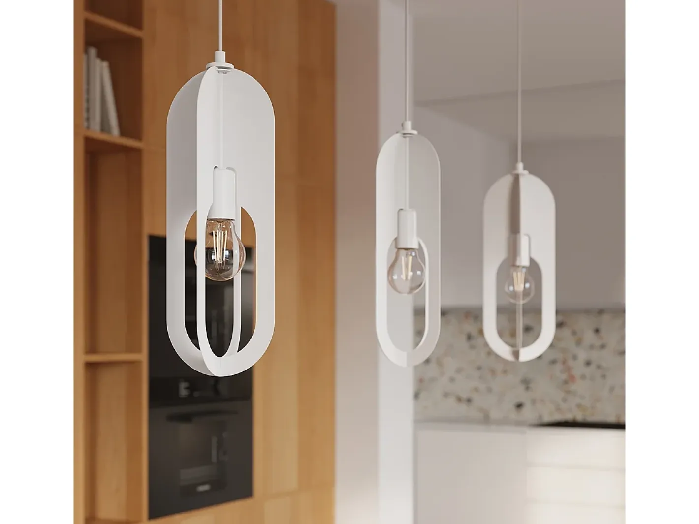 Sollux Lighting Aplique Para Pared-Lámparas colgantes Synexus moderno de acero - 3 fuentes luminosas 3000K - L.43 x A.130 cm - Blanco
