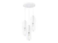 Sollux Lighting Aplique Para Pared-Lámparas colgantes Synexus moderno de acero - 3 fuentes luminosas 3000K - L.43 x A.130 cm - Blanco