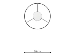 Sollux Lighting Lámpara Suspendida-Lámparas Colgantes Wróżki Moderno De Cloruro De Polivinilo - 1 Fuentes Luminosas - L.30 X A.95 Cm - Multicolor Blanco / Multicolor