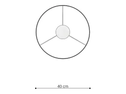 Sollux Lighting Lámpara Suspendida-Lámparas Colgantes Wróżki Moderno De Cloruro De Polivinilo - 1 Fuentes Luminosas - L.40 X A.95 Cm - Multicolor Blanco / Multicolor