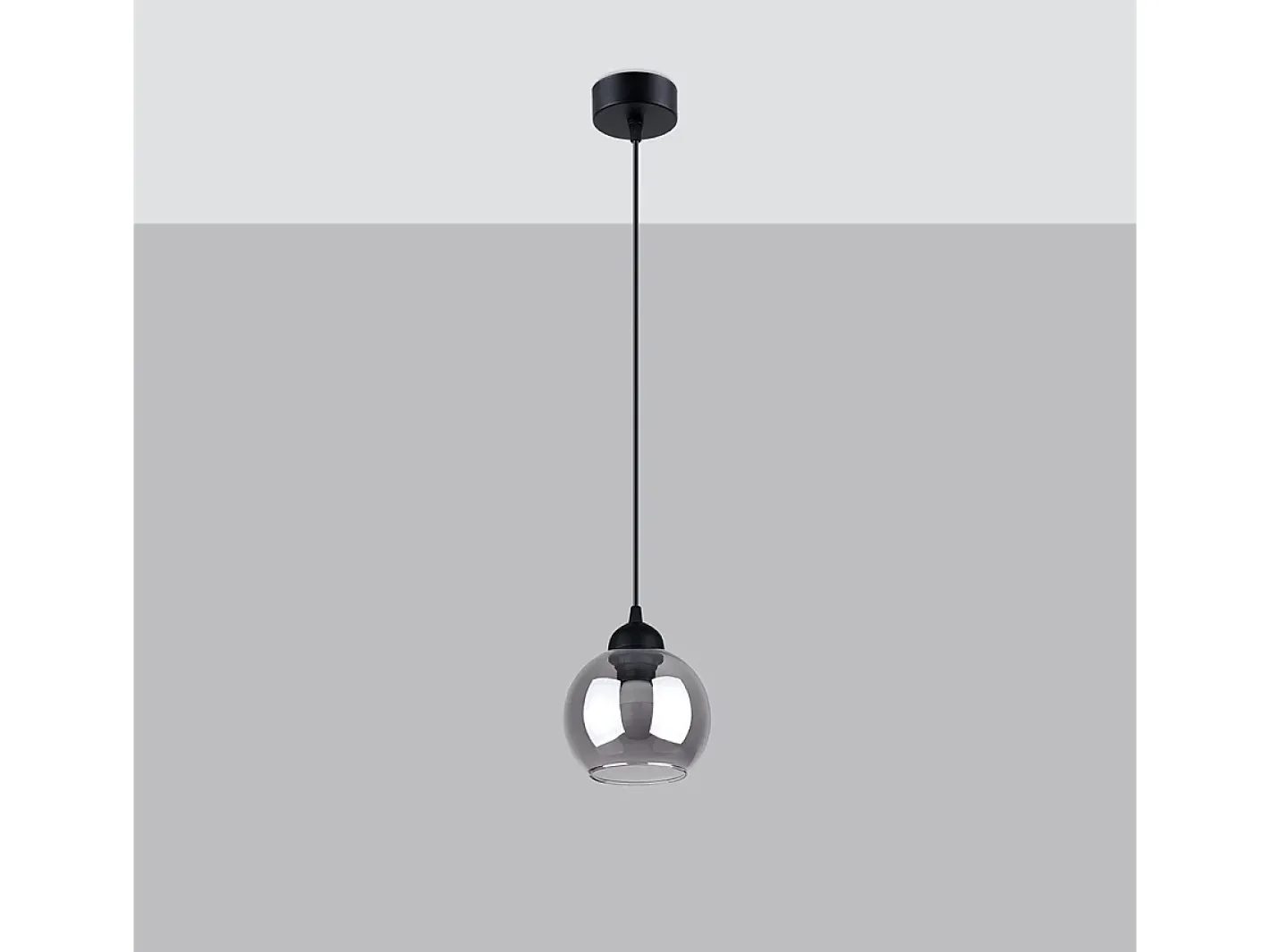 Sollux Lighting Lámparas colgantes Zelaro moderno de acero - 1 fuentes luminosas 3000K - L.15 x A.130 cm - Negro Best