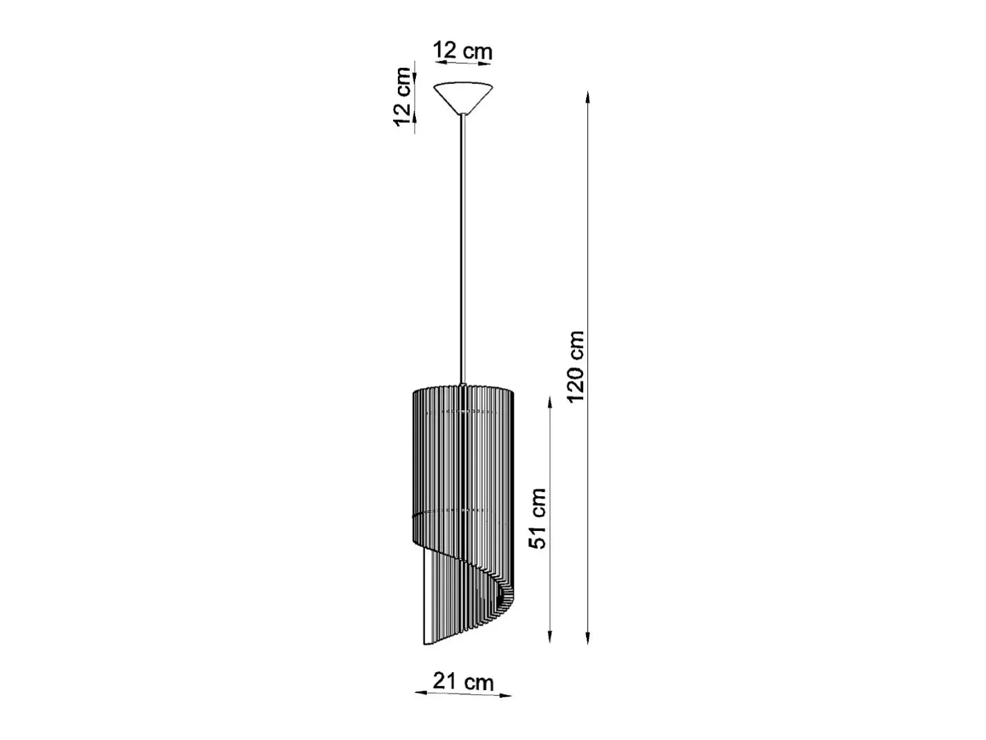 Sollux Lighting Lámpara Suspendida-Lámparas colgantes Zenexia escandinavo de madera - 1 fuentes luminosas 3000K - L.21 x A.120 cm - madera natural Color natural claro