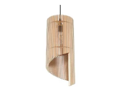 Sollux Lighting Lámpara Suspendida-Lámparas colgantes Zenexia escandinavo de madera - 1 fuentes luminosas 3000K - L.21 x A.120 cm - madera natural Color natural claro