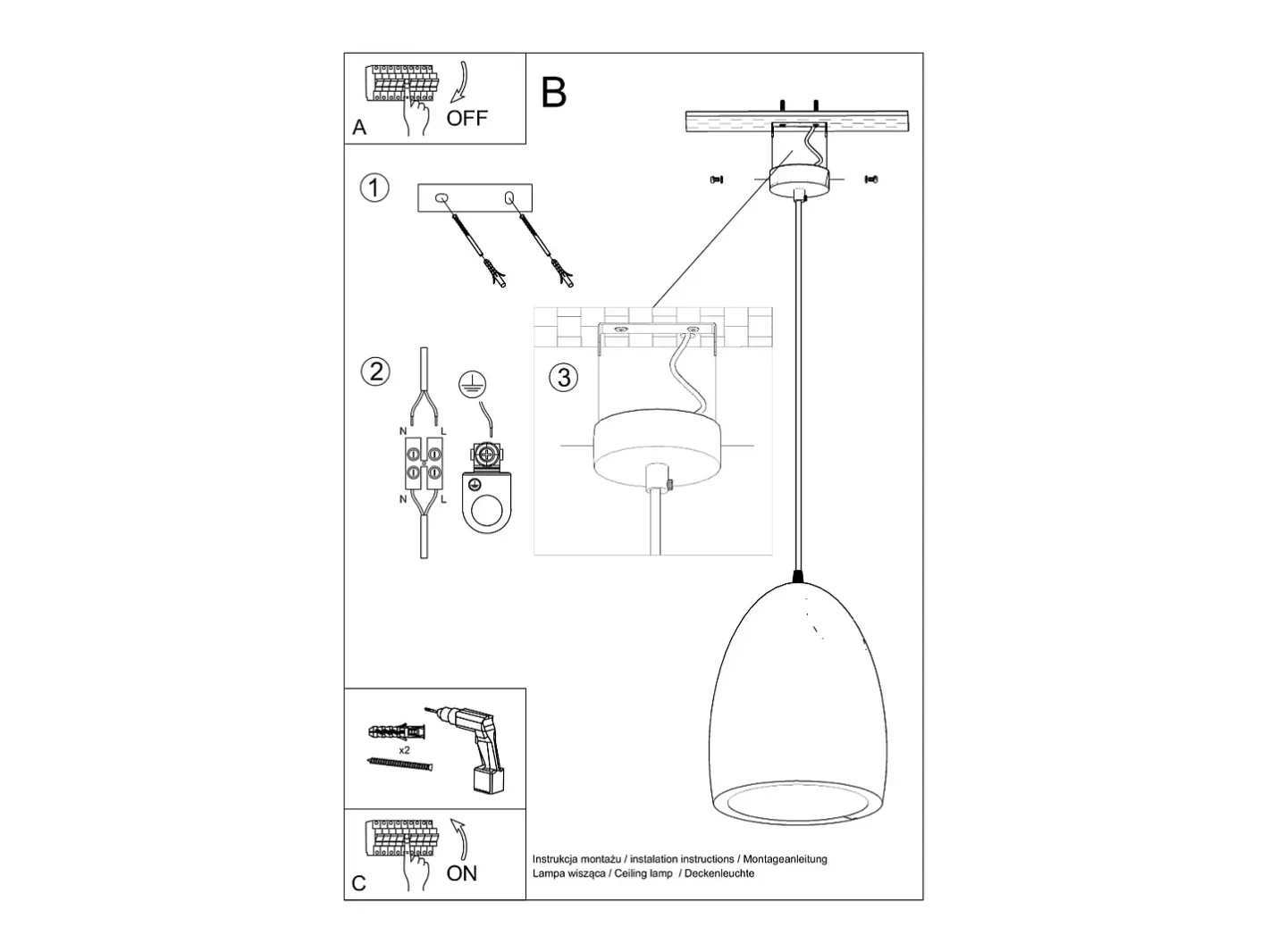 Sollux Lighting Lámparas colgantes Zenna moderno de cerámica - 1 fuentes luminosas 3000K - L.25 x A.126 cm - Blanco Hot