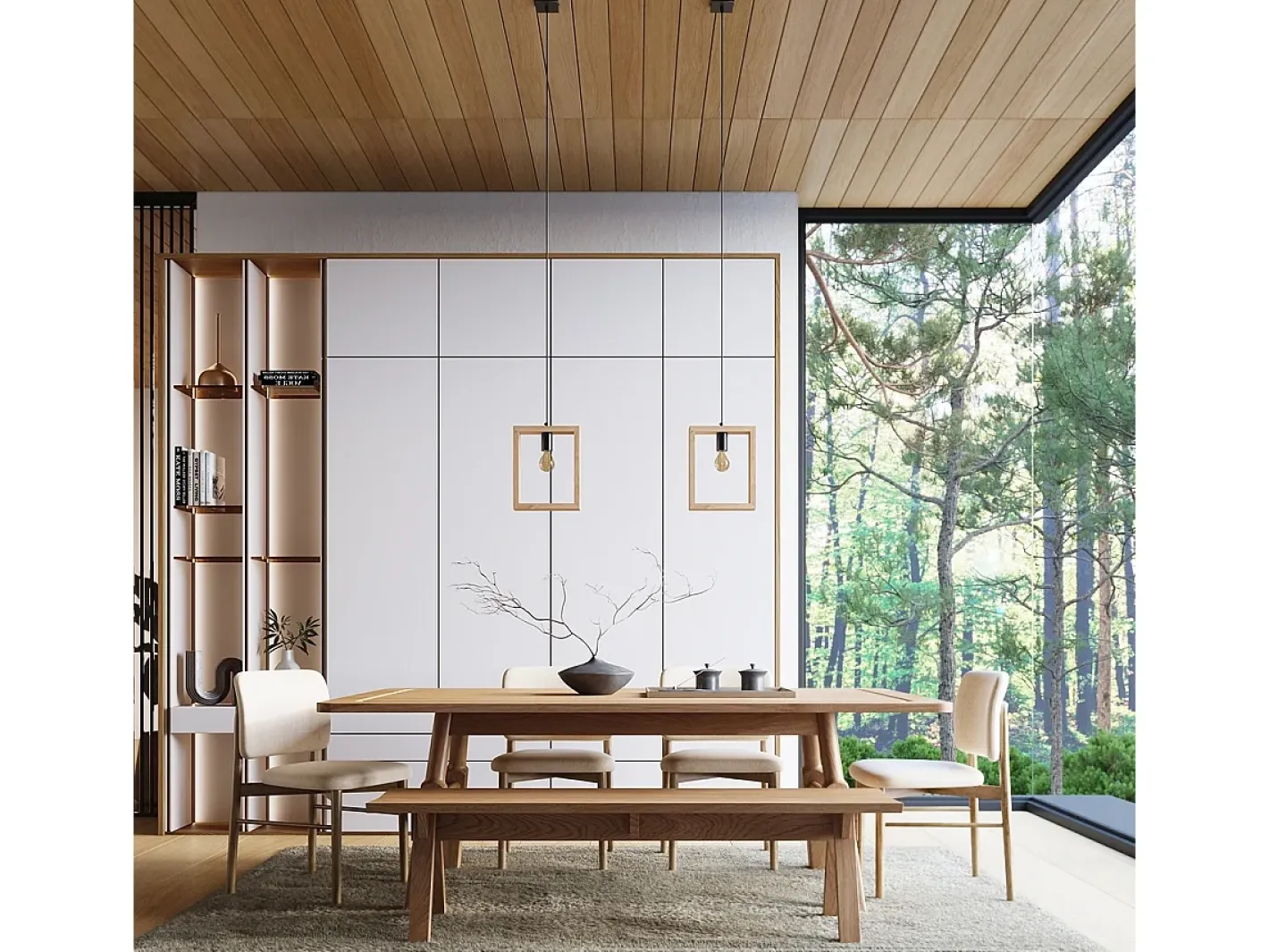 Sollux Lighting Lámparas colgantes Zodiara escandinavo de acero/madera - 1 fuentes luminosas 3000K - L.24 x A.133 cm - madera natural Color natural claro Clearance