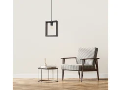 Sollux Lighting Lámparas colgantes Zodiara escandinavo de acero/madera - 1 fuentes luminosas 3000K - L.24 x A.133 cm - wengué Beige Best