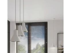 Sollux Lighting Lámparas colgantes Zylata moderno de acero - 1 fuentes luminosas 3000K - L.14 x A.120 cm - Blanco Outlet
