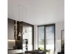 Sollux Lighting Lámparas colgantes Zylata moderno de acero - 1 fuentes luminosas 4000K - L.14 x A.120 cm - Blanco Online