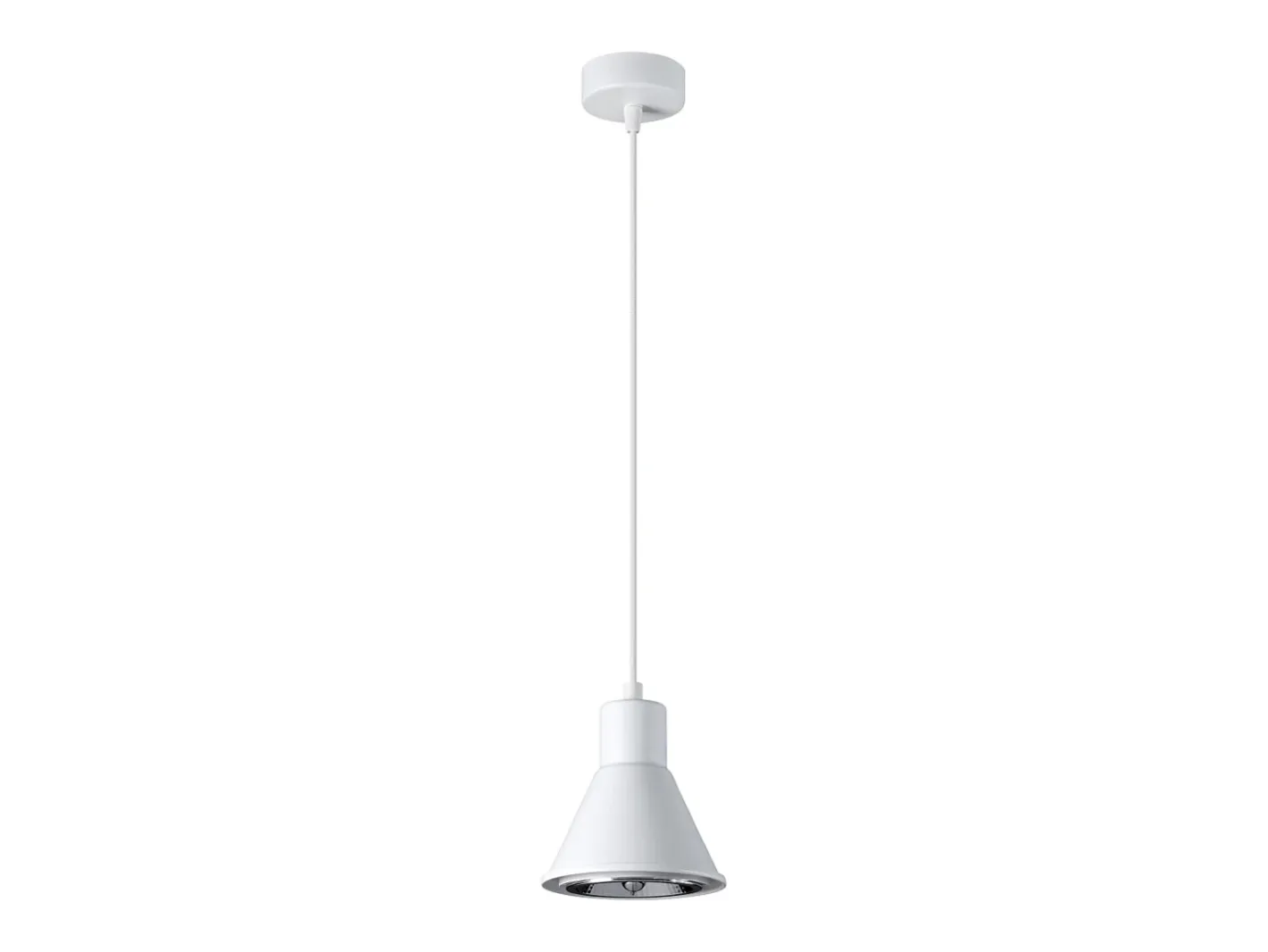 Sollux Lighting Lámparas colgantes Zylata moderno de acero - 1 fuentes luminosas 4000K - L.14 x A.120 cm - Blanco Online