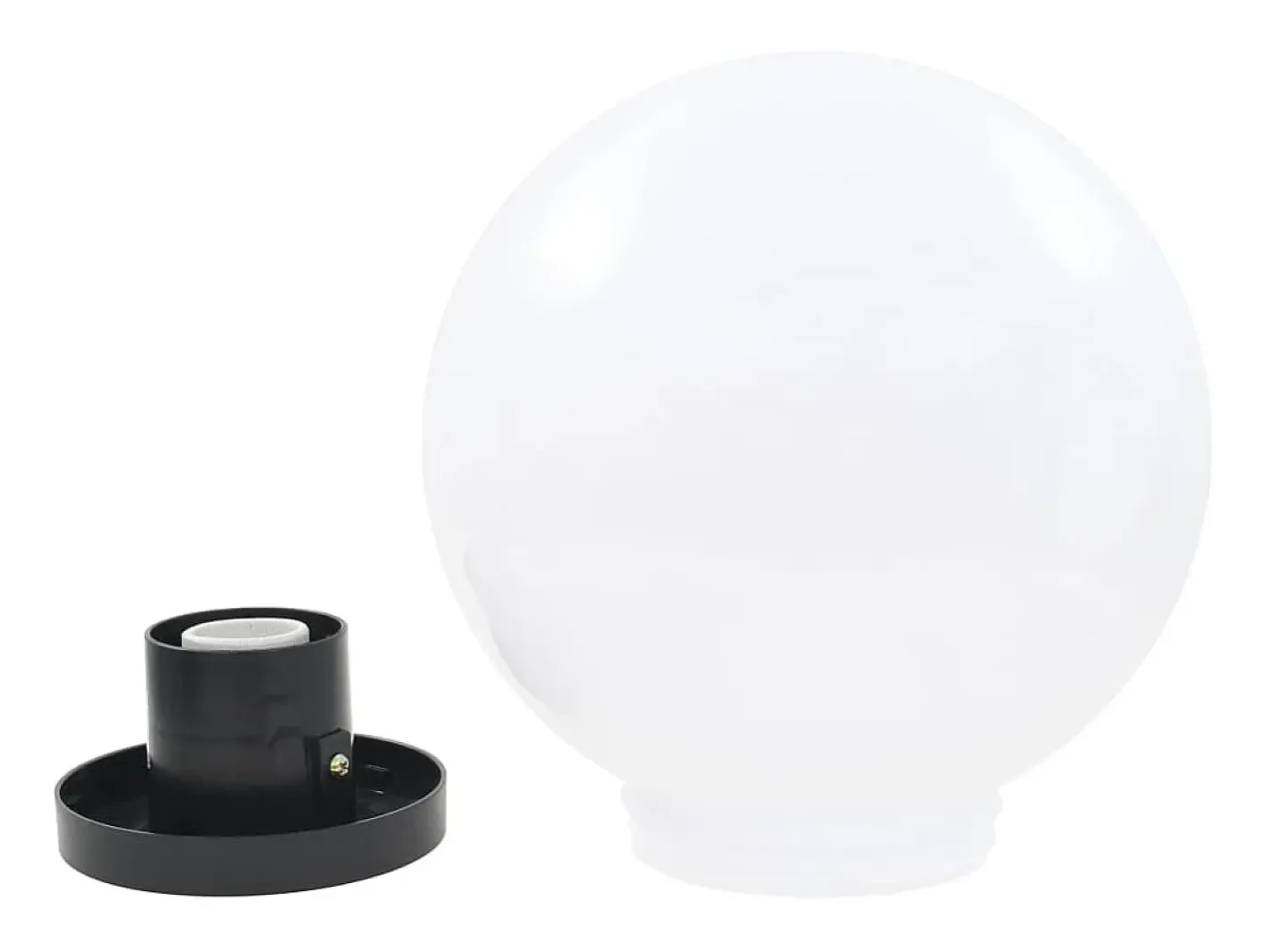 Best Lámparas de bola LED 4 unidades esféricas PMMA 25 cm ES193663 Blanco