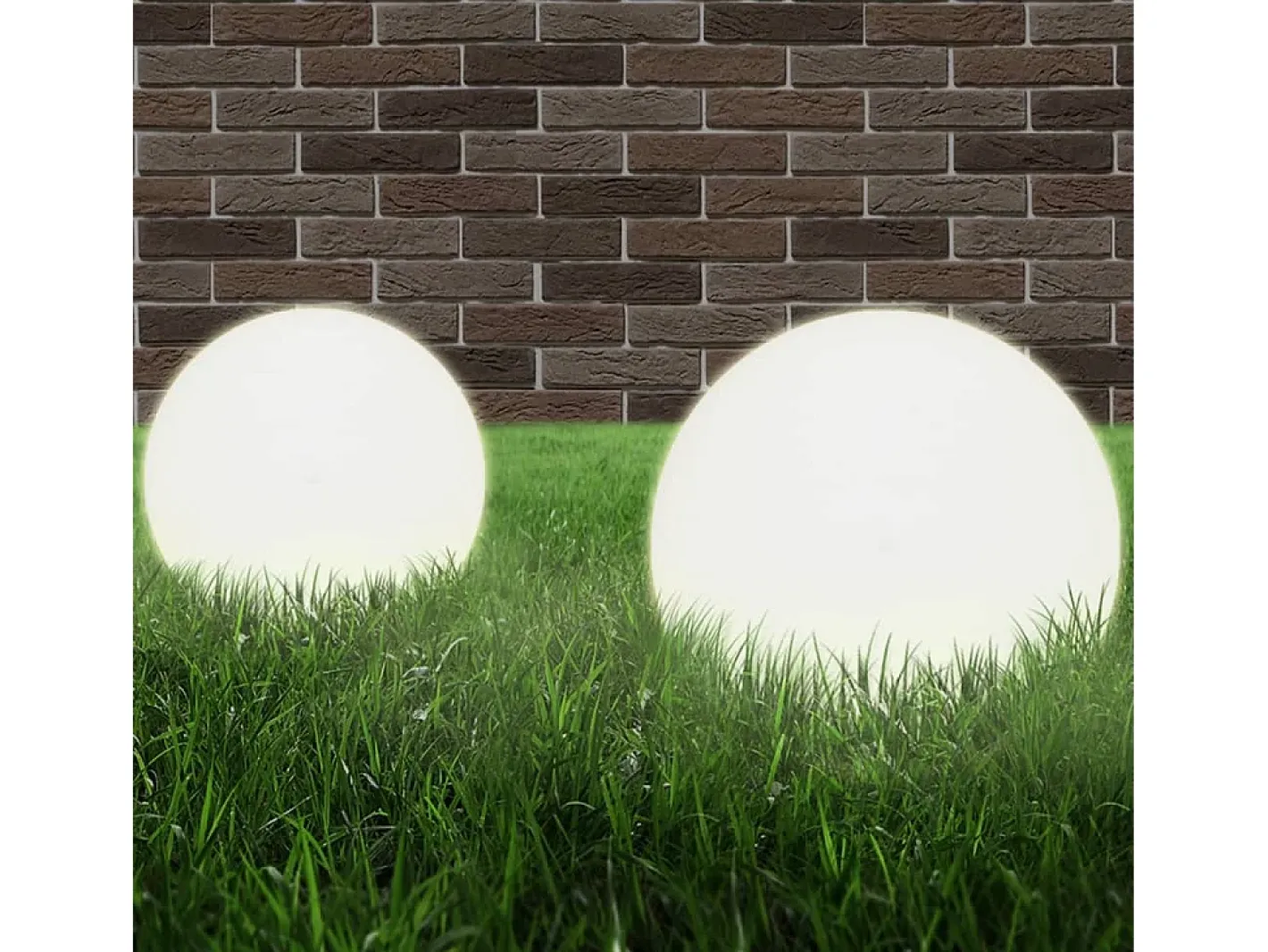 Best Lámparas de bola LED 4 unidades esféricas PMMA 25 cm ES193663 Blanco