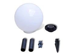 Sale Lámparas de camino de jardín 2 uds LED 30 cm con pincho ES309183 Blanco