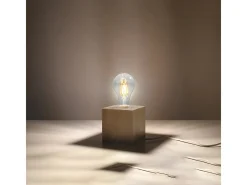 Hot Sollux Lighting Lámparas de escritorio Zxina escandinavo de madera - 1 fuentes luminosas 4000K - L.10 x A.10 cm - madera natural Color natural claro