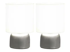 Iluminación Exterior-Lámparas de mesa táctiles 2 unidades E14 ES144319 Blanco
