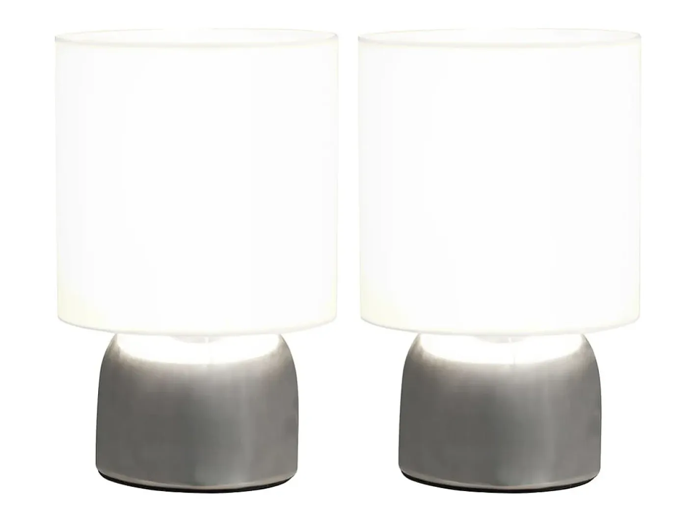 Iluminación Exterior-Lámparas de mesa táctiles 2 unidades E14 ES144319 Blanco