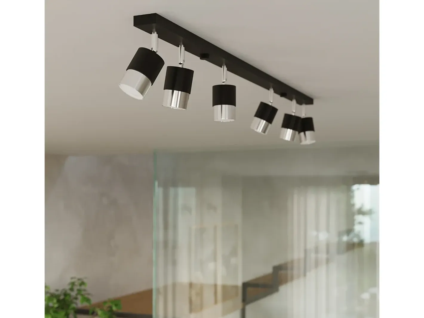 Sollux Lighting Lámparas de pared Alvor moderno de acero - 1 fuentes luminosas 4000K - L.8 x A.16 cm - /cromo Negro
