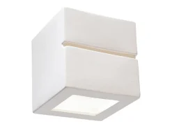 Sollux Lighting Aplique Para Pared-Lámparas de pared Astra line moderno de cerámica - 1 fuentes luminosas 4000K - L.14 x A.14 cm - Blanco
