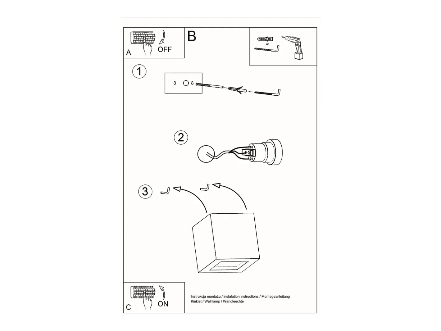 Sollux Lighting Aplique Para Pared-Lámparas de pared Astra moderno de cerámica/vidrio - 1 fuentes luminosas 3000K - L.14 x A.14 cm - Blanco