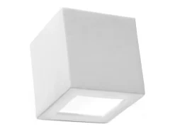 Sollux Lighting Aplique Para Pared-Lámparas de pared Astra moderno de cerámica/vidrio - 1 fuentes luminosas 3000K - L.14 x A.14 cm - Blanco