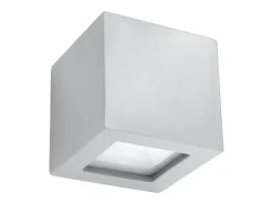 Sollux Lighting Lámparas de pared Astra moderno de cerámica/vidrio - 1 fuentes luminosas 3000K - L.14 x A.14 cm - Gris