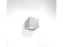Sollux Lighting Lámparas de pared Astra moderno de cerámica/vidrio - 1 fuentes luminosas 3000K - L.14 x A.14 cm - Gris