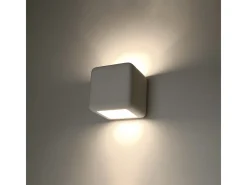 Online Sollux Lighting Lámparas de pared Beais moderno de cerámica - 1 fuentes luminosas 4000K - L.14 x A.14 cm - Blanco