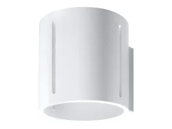 Sollux Lighting Lámparas de pared Brich moderno de aluminio - 1 fuentes luminosas 4000K - L.10 x A.10 cm - Blanco Hot