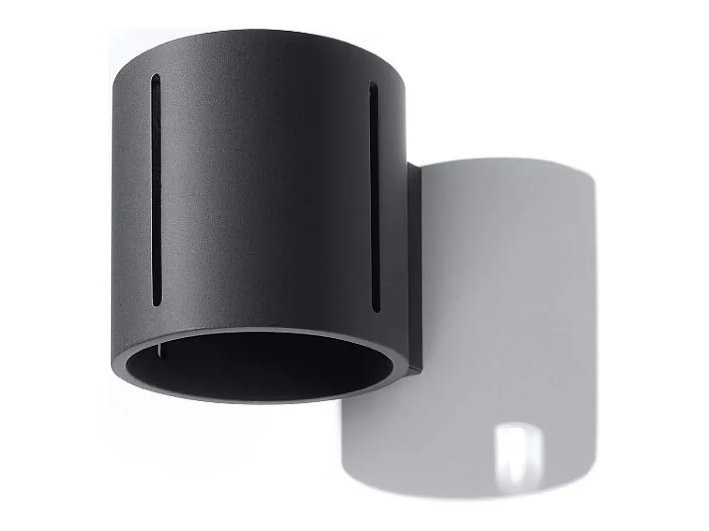 Hot Sollux Lighting Lámparas de pared Brich moderno de aluminio - 1 fuentes luminosas 3000K - L.10 x A.10 cm - Negro