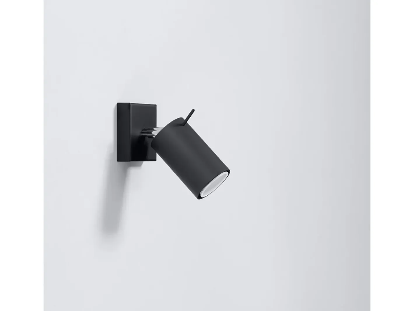 Clearance Sollux Lighting Lámparas de pared Briix moderno de acero - 1 fuentes luminosas 3000K - L.8 x A.16 cm - Negro