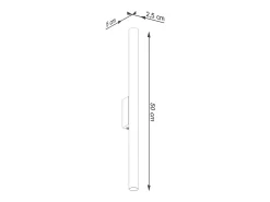 Sollux Lighting Lámparas de pared Brill moderno de acero - 2 fuentes luminosas 3000K - L.2,5 x A.50 cm - Dorado Sale