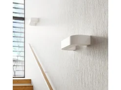 Sollux Lighting Lámparas de pared Briow moderno de cerámica - 1 fuentes luminosas 3000K - L.36 x A.7,5 cm - Blanco Hot