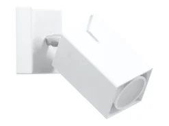 Sollux Lighting Lámparas de pared Briow moderno de acero - 1 fuentes luminosas 4000K - L.8 x A.8 cm - Blanco