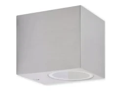 Outlet Lámparas de pared cúbicas para exteriores 2 piezas ES584795 Plateado