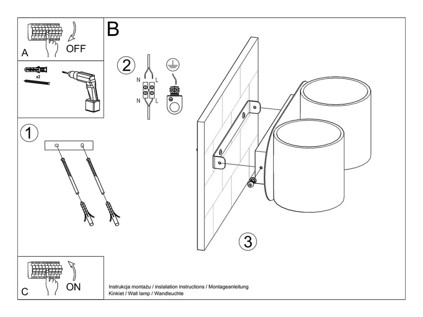 Sollux Lighting Aplique Para Pared-Lámparas de pared Celeris moderno de aluminio - 2 fuentes luminosas 3000K - L.26 x A.10 cm - Gris