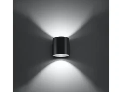Sollux Lighting Lámparas de pared Celeris moderno de aluminio - 1 fuentes luminosas 4000K - L.10 x A.10 cm - antracita Gris antracita Outlet