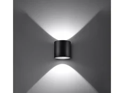Sollux Lighting Lámparas de pared Celeris moderno de aluminio - 1 fuentes luminosas 4000K - L.10 x A.10 cm - Negro Clearance